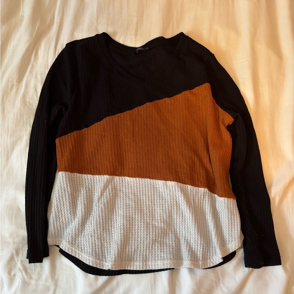 SHEIN Curve casual long sleeve sweatshirt